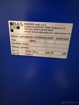 Hydraulický agregát BASEKO BHA-300 - 2