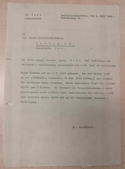 DOKUMENTY PO GENERÁL SS BERNHARD VOSS 2 - 2