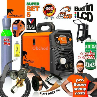 PANTERMAX MIG230LCD inv.svářečka MIG/TIG/MMA SET5 VÝHODNĚ - 2