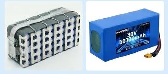 Li-ion BATERIE s BMS 36V/42V 13Ah / 468Wh 20x9,5x7cm NOVÉ - 2