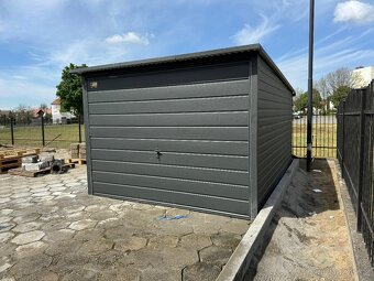 lechová garáž 3x6 s jednoplášťovou střechou - 2