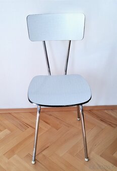 Jídelní židle Brusel - umakart / chrom 70.léta - 2
