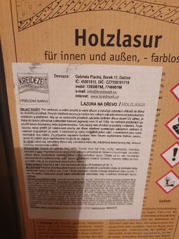 Kreidezeit lazura na dřevo 5 litrů - 2