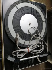KUFŘÍKOVÝ GRAMOFON Supraphon s Deskami - retro - 2