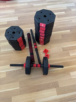 Sada činek 8x2kg 8x2.75kg 2 krátke / 1 dlouhá osa - 2
