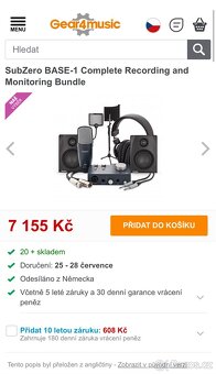 SubZero BASE-1 Complete Recording and Monitoring Bundle - 2