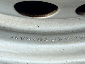 4x plechové disky 5x120 + pneu zimní 215/65 R16C - 2