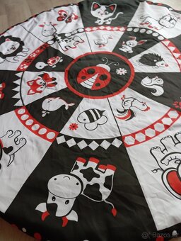 velká kruhová deka 90cm s beruškou+pejsek - 2