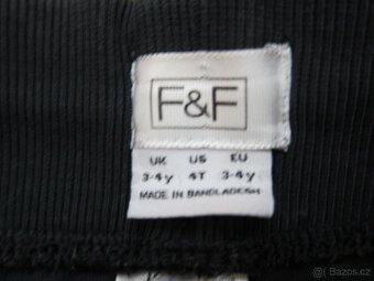 Šortky (kraťasy) černé bavlněné vel. 104 - 2