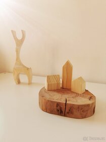 Dekorace - dřevěné náměstíčko - 2