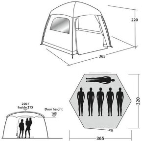 Velký rodinný stan Easy Camp Moonlight Yurt - glamping - 2
