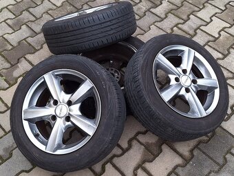 ALU disky Dezent 6,5Jx15 s pneu Nexen na Peugeot 206 - 2