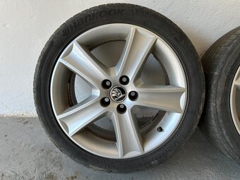 Originál Škoda Alu disky 5x100 r16 + letní pneu - 2