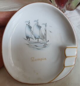 popelníky: vintage těžké sklo a porcelán - 2
