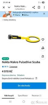 Detektor kovů Nokta Makro Pulse Dive - 2
