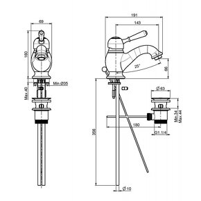 Carlo Frattini Bell umyvadlová baterie niklová s 82% slevou - 2