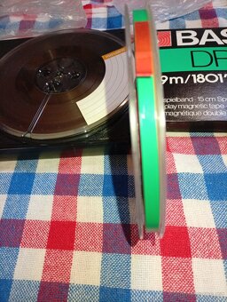 magnetofonové pásky 18cm Maxel, 15cm Basf - 2