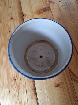 Stary porcelánový kvetinac ručně malovaný - 2