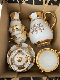 Ručně malovaný čajový servis - český porcelán - 2