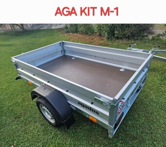 Přívěsný vozik AGA KIT M-1 Sklopný D-202,Š-123 - 2
