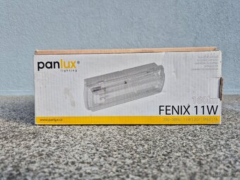 Přisazené nouzové světlo s baterií, IP65, Panlux Fenix 11W, - 2