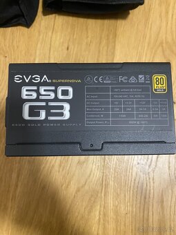 EVGA SuperNOVA 650 G3 – 650W, 80+ Gold, plně modulární - 2