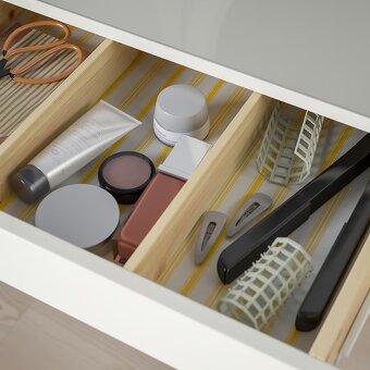HEMNES IKEA Toaletní stolek se zrcadlem, bílá, 100x50 cm - 2