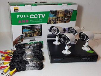 Bezpečnostní 4-kamerový AHD komplet set - 2