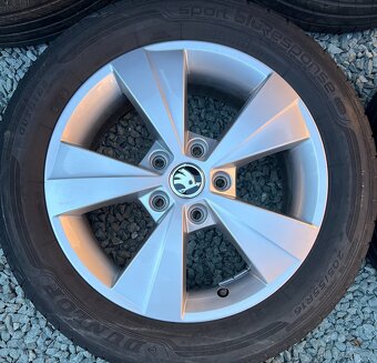 Letní kola Škoda Octavia 3 205/55 R16 Dunlop Bluresp. (1820) - 2
