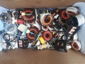 Elektrosoučástky Cívky a trafíčka (měď). - 2