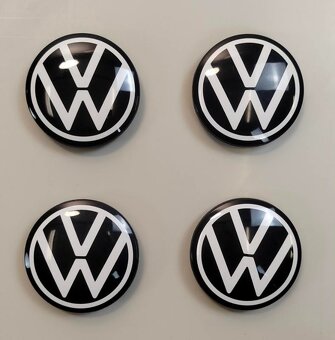 Středové originál krytky kol VW 60 mm - 2