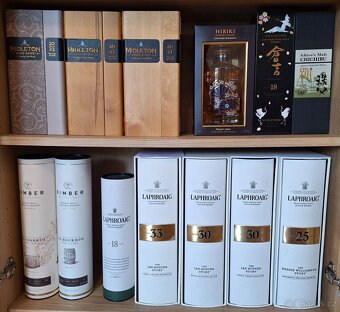 Sbírka whisky Macallan, Ardbeg, Bowmore, Laphroaig, Midleton - 2