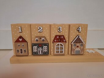 Dřevěné adventní svícny - 2