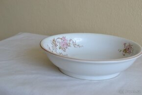 Starožitná keramická mísa+hl.talíř - 2