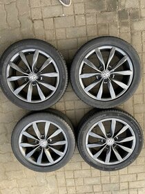 ORIGINÁL Alu Volkswagen Dijon 5x112, R17- TOP - 2