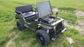 Mini Jeep Willys 150ccm pro deti a dospele - 2