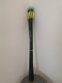 Šípy - mixed carbon žluto-bílé - 2