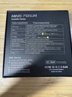MINISFORUM UM250 – AMD Ryzen, 16 GB RAM, 512 GB SSD - 2