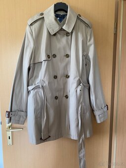 Tommy Hilfiger dámský béžový trenchcoat XL-XXL - 2