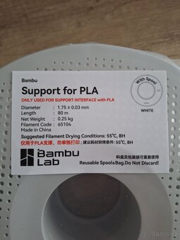 Bambu Lab Support for PLA White, Cívka (250 g) - 2
