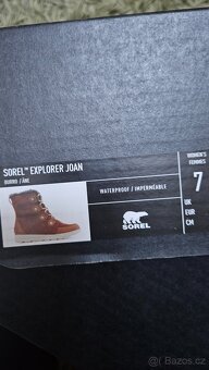 Zimní kožené boty SOREL vel. 38 (spíše 36-37) - 2