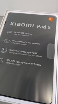 ZÁRUKA Xiaomi Pad 5 WiFi, 11", Snapdragon 860, 6/128GB - 2
