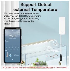Prodám smart teploměr TUYA se sondou, nový - 2