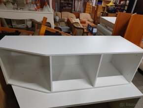 Regál se stolem bílý - 2