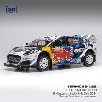Modely Ford Puma Rally1 1:18 IXO - 2