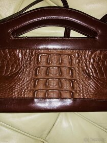 Dámská starožitná kabelka z krokodýlí kůže - 2