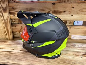 Enduro helma LS2 MX436 PIONEER EVO ROUTER BLACK H-V YELLOW - 2