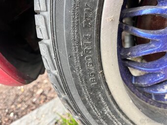 Prodám alu kola s celoročním pneu 165/60 R14 a 185/50 R14 - 2