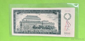 Vzácna 5000 Kčs 1945 do obloučku - 2