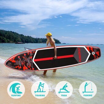 Paddleboard ,maskovací .Red 350x84x15 - 2